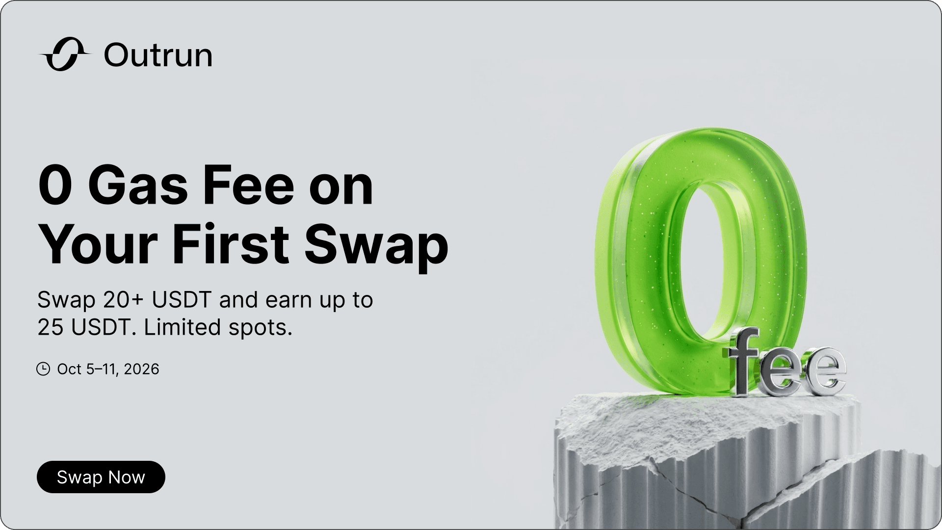 0 Gas Fee on Your First Swap